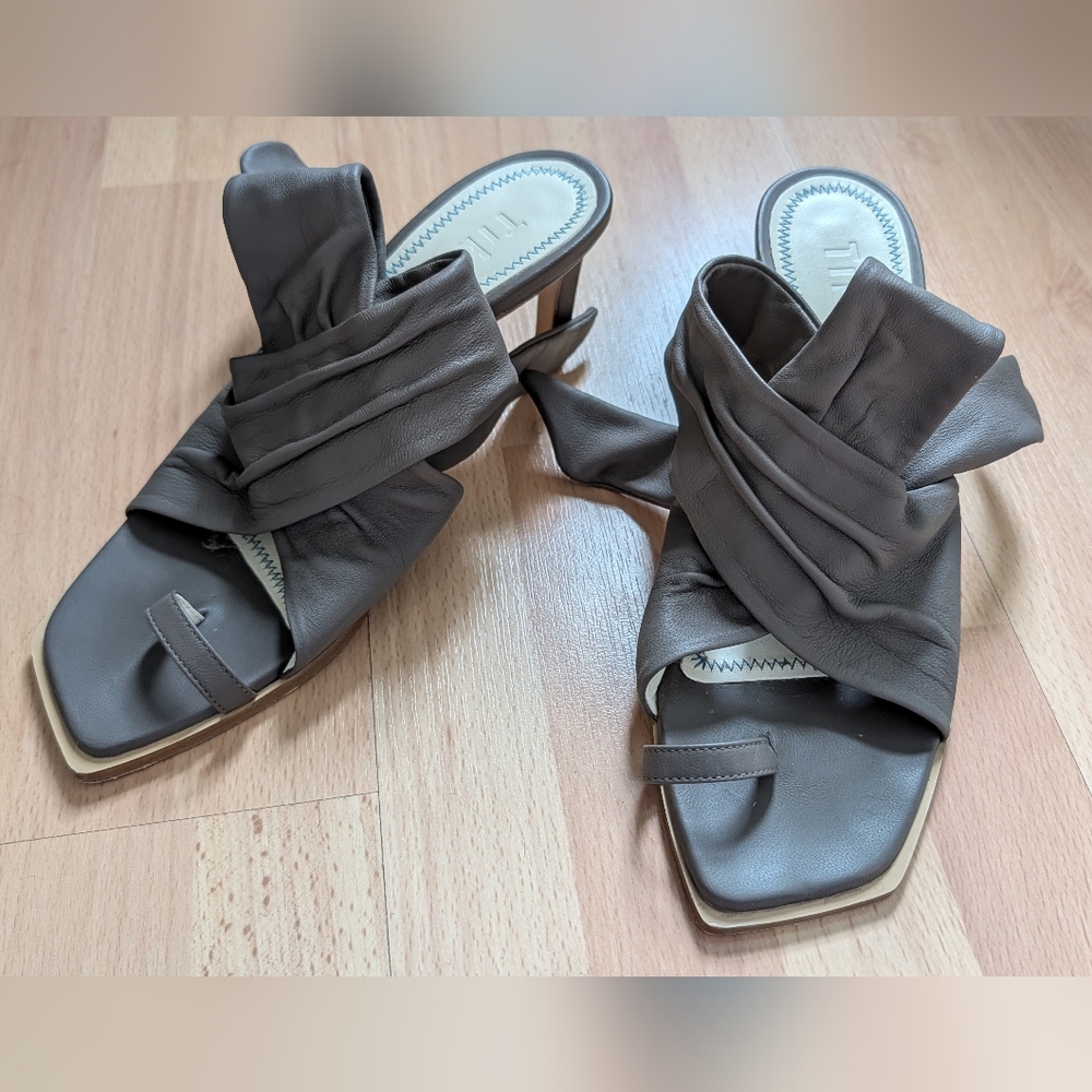 Tibi Gray Sandals